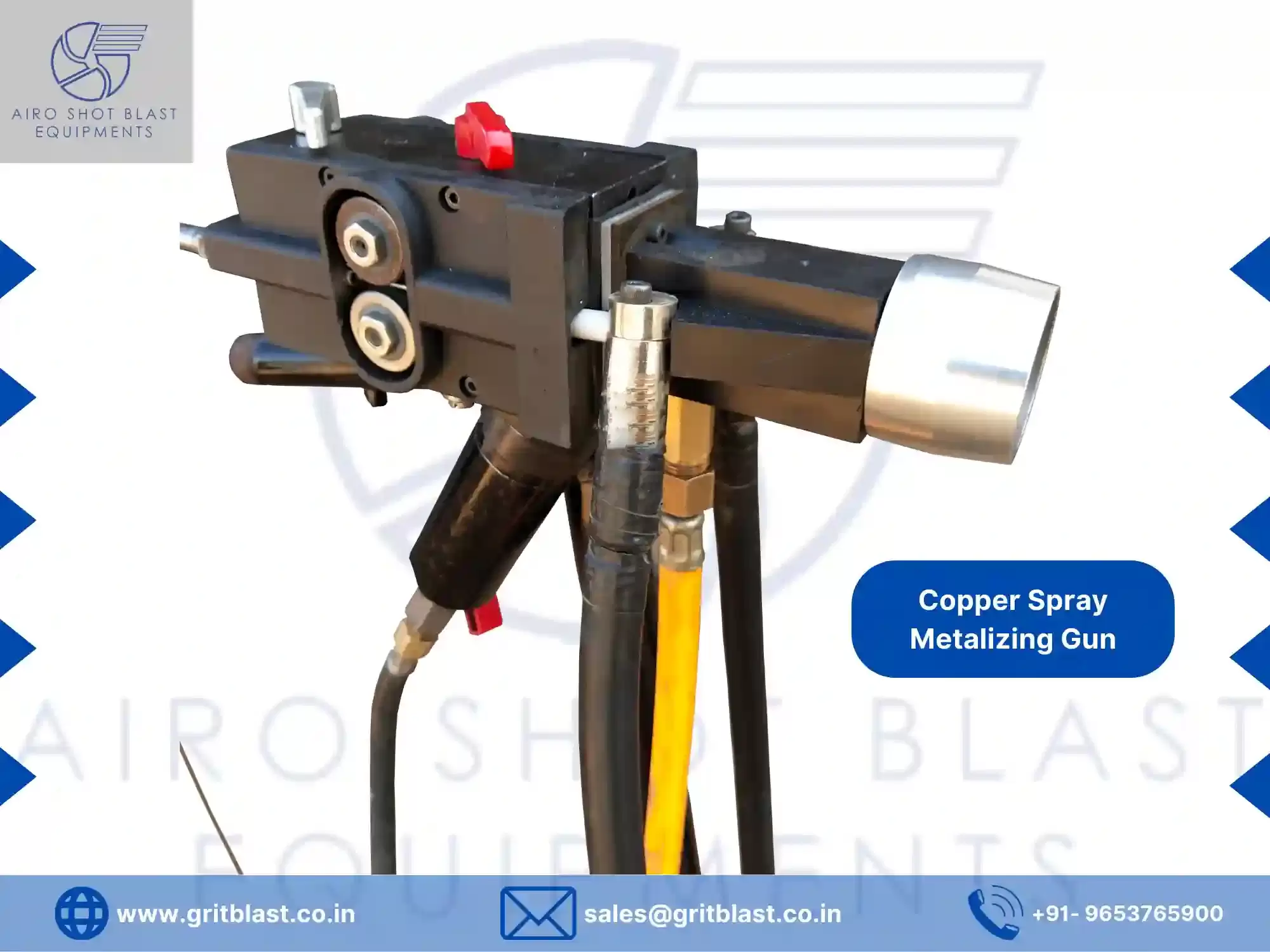 Copper spray metalizing