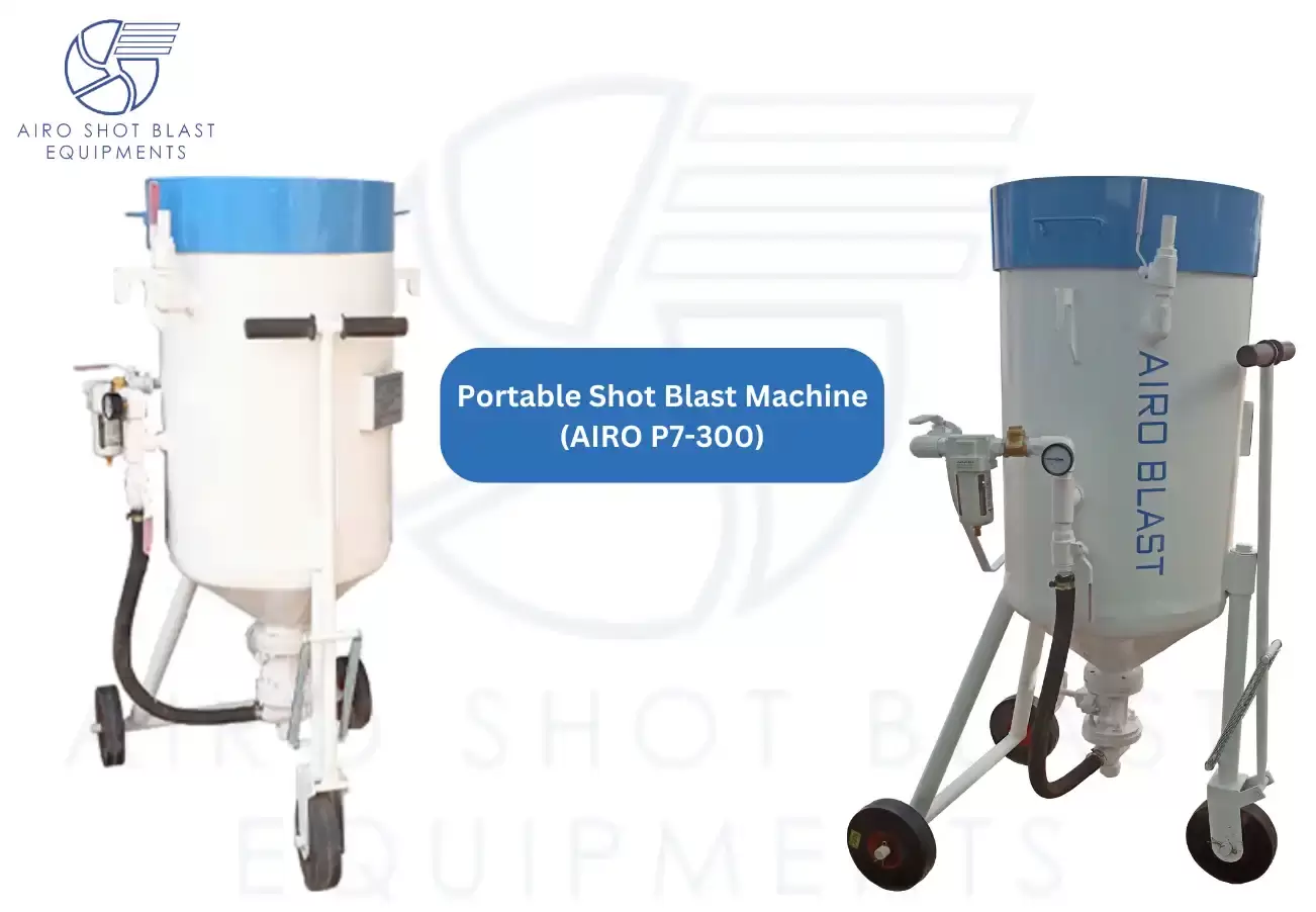 Portable shot blast machine P7 300