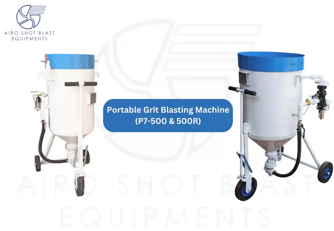 Portable grit blasting machine P7 500 & 500 R